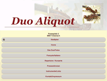 Tablet Screenshot of duo-aliquot.de
